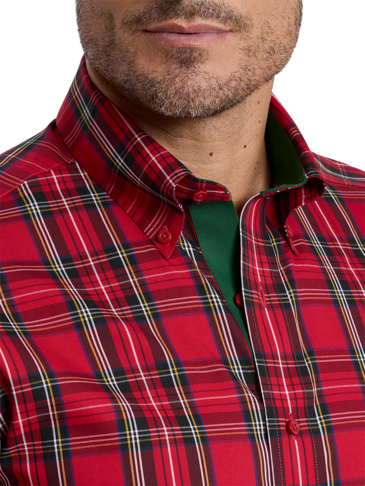 Alternate Shot of Men's red  Shirts  - 2