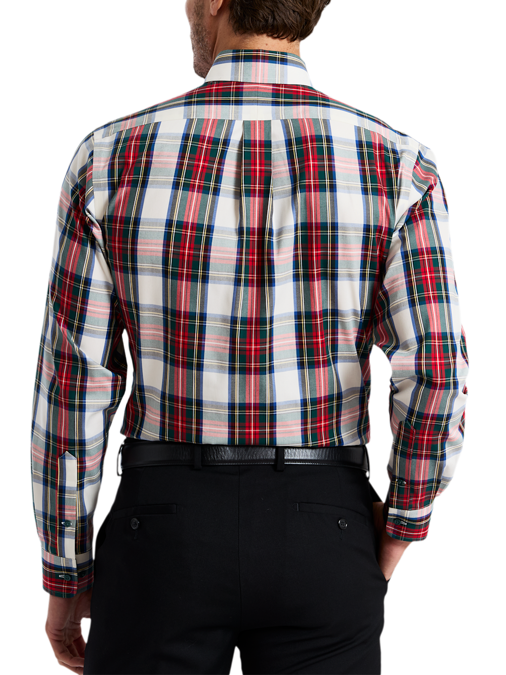Alternate Shot of Men's red/green  Shirts  - 4