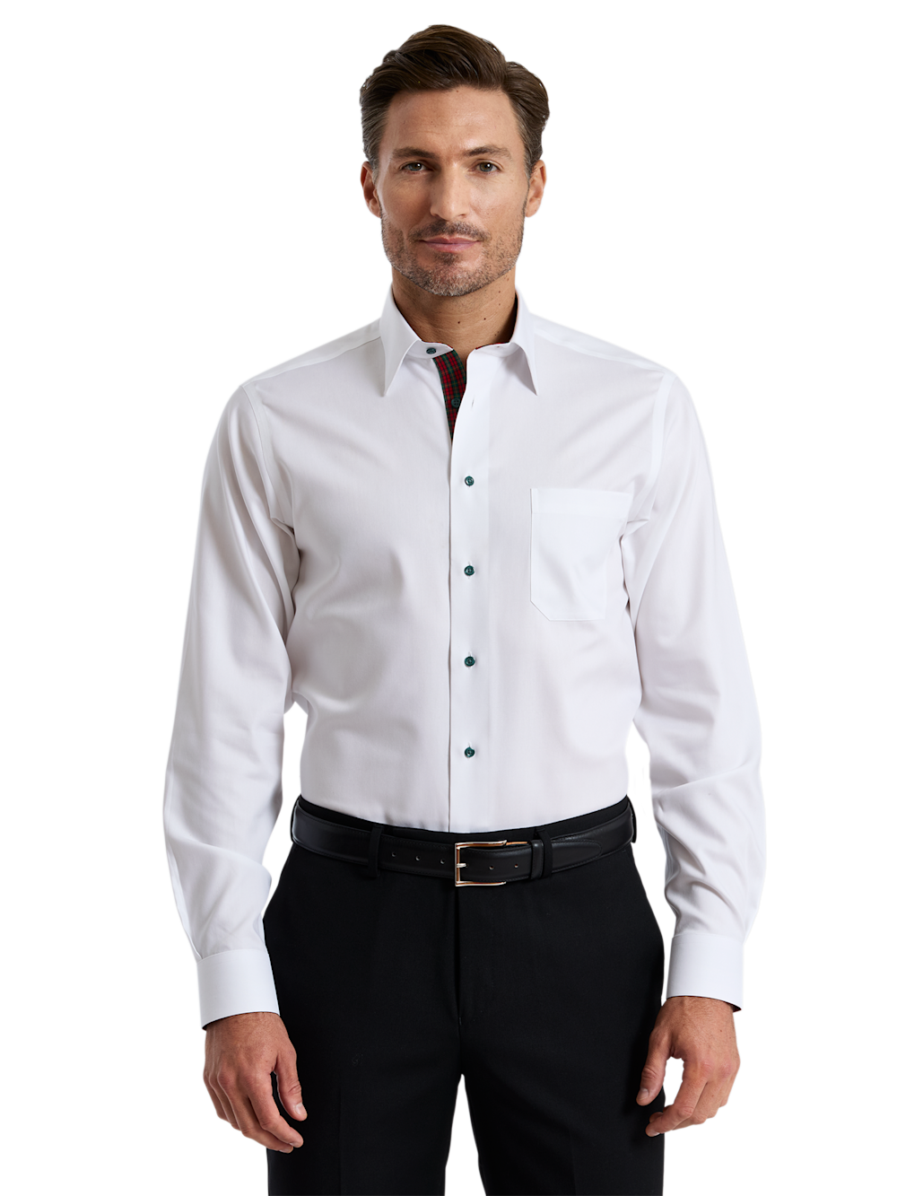 Alternate Shot of Men's white multi  Shirts  - 1