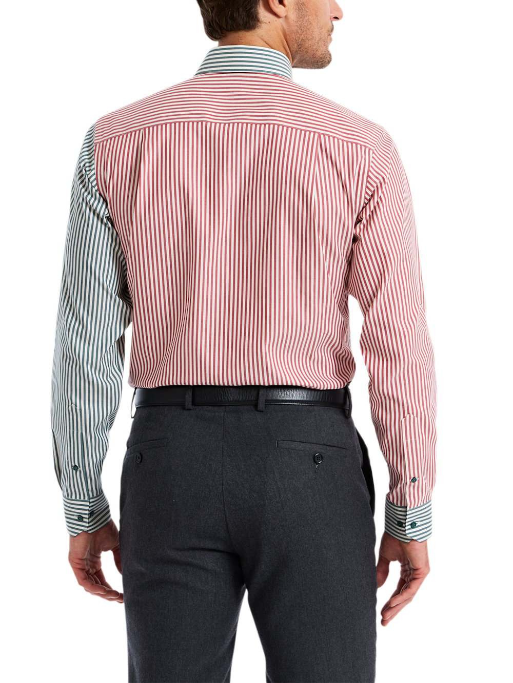 Alternate Shot of Men's red/green  Shirts  - 4