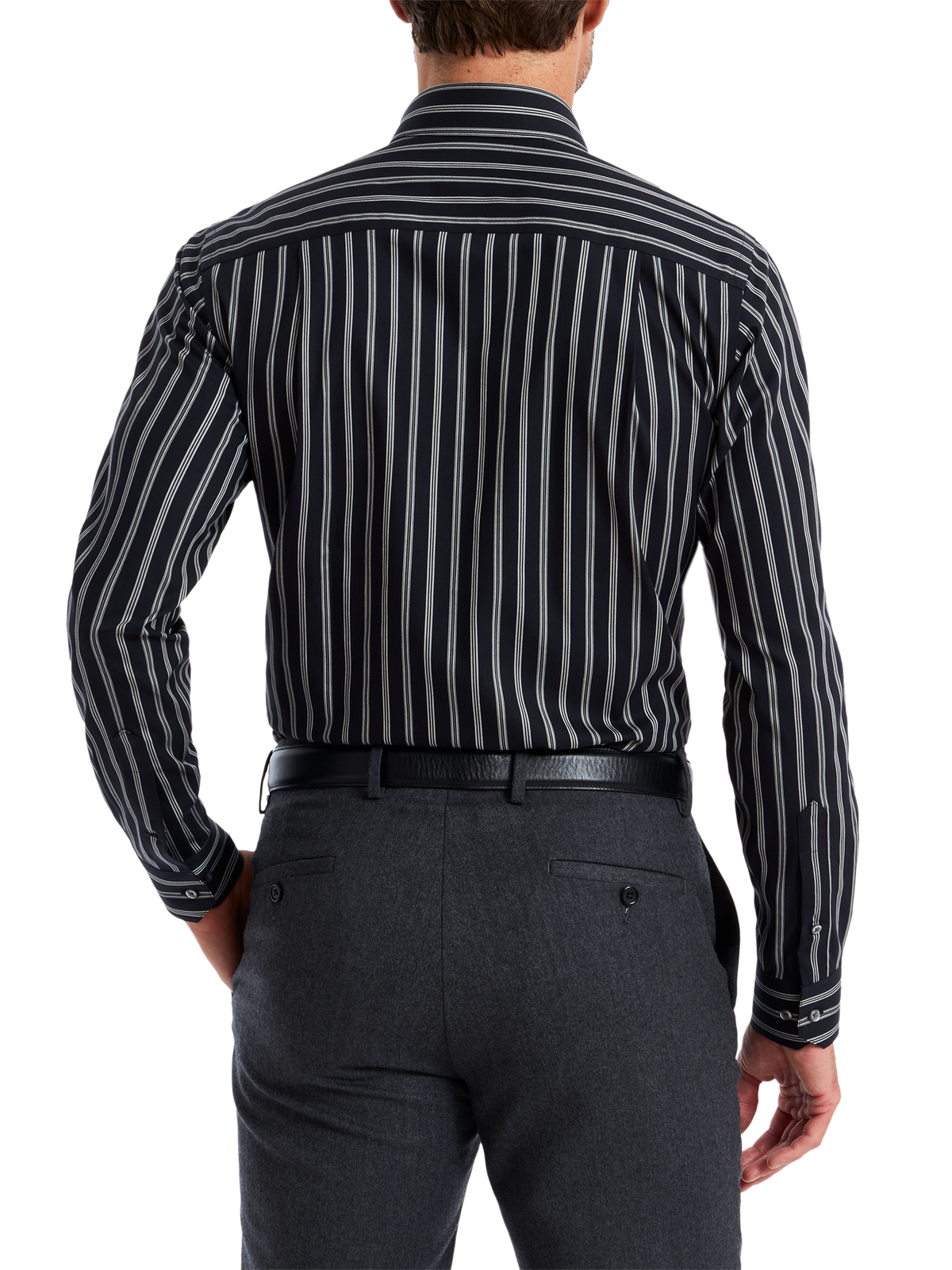 Alternate Shot of Men's black  Shirts  - 4