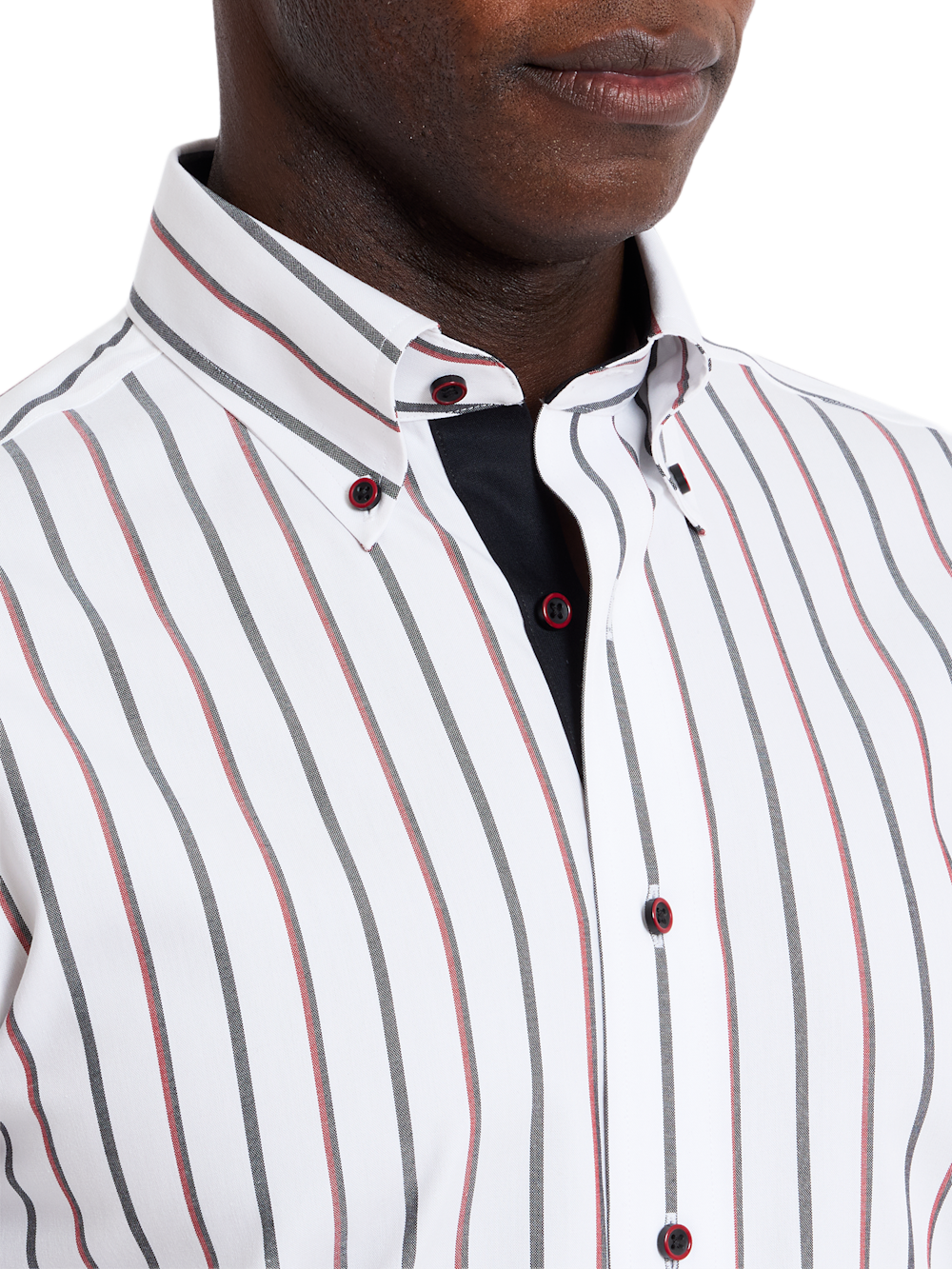 Alternate Shot of Men's white multi  Shirts  - 2