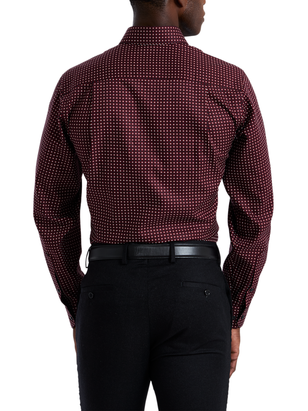Alternate Shot of Men's black/red  Shirts  - 4