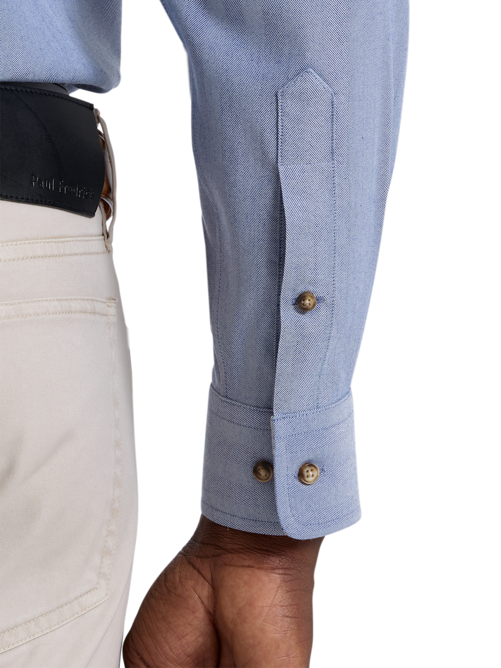 Alternate Shot of Men's blue  Shirts  - 3