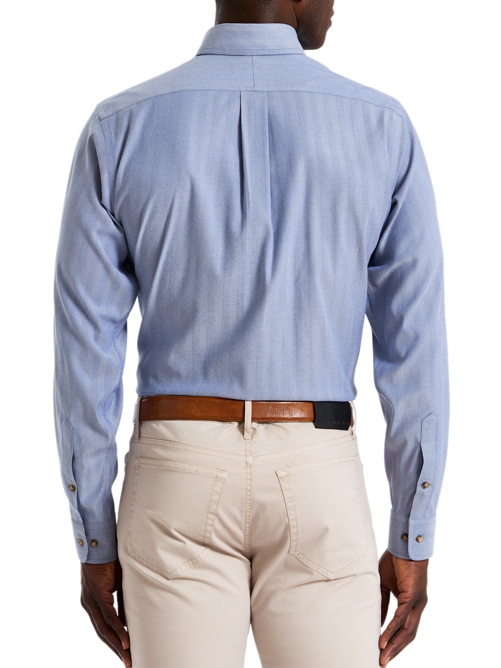 Alternate Shot of Men's blue  Shirts  - 4