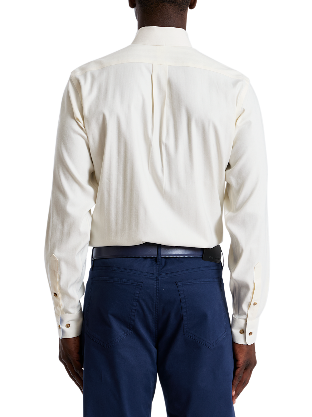 Alternate Shot of Men's winter white  Shirts  - 4