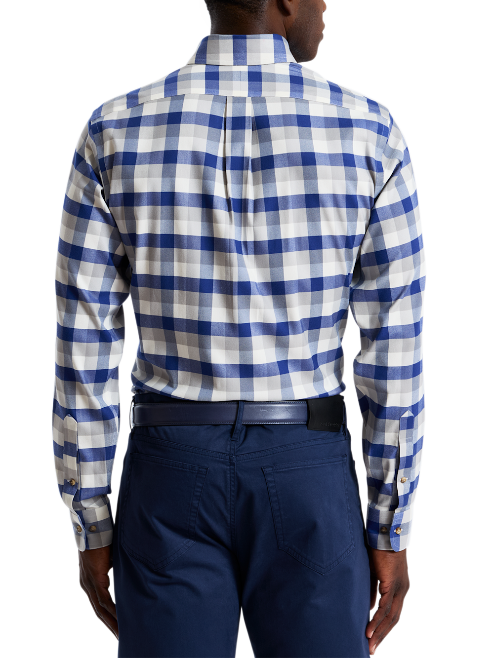 Alternate Shot of Men's blue  Shirts  - 4