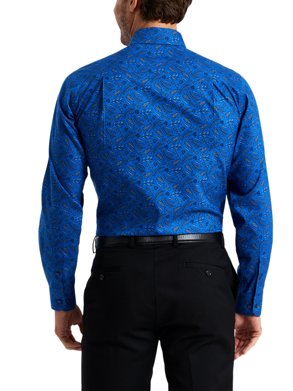 Alternate Shot of Men's cobalt  Shirts  - 4
