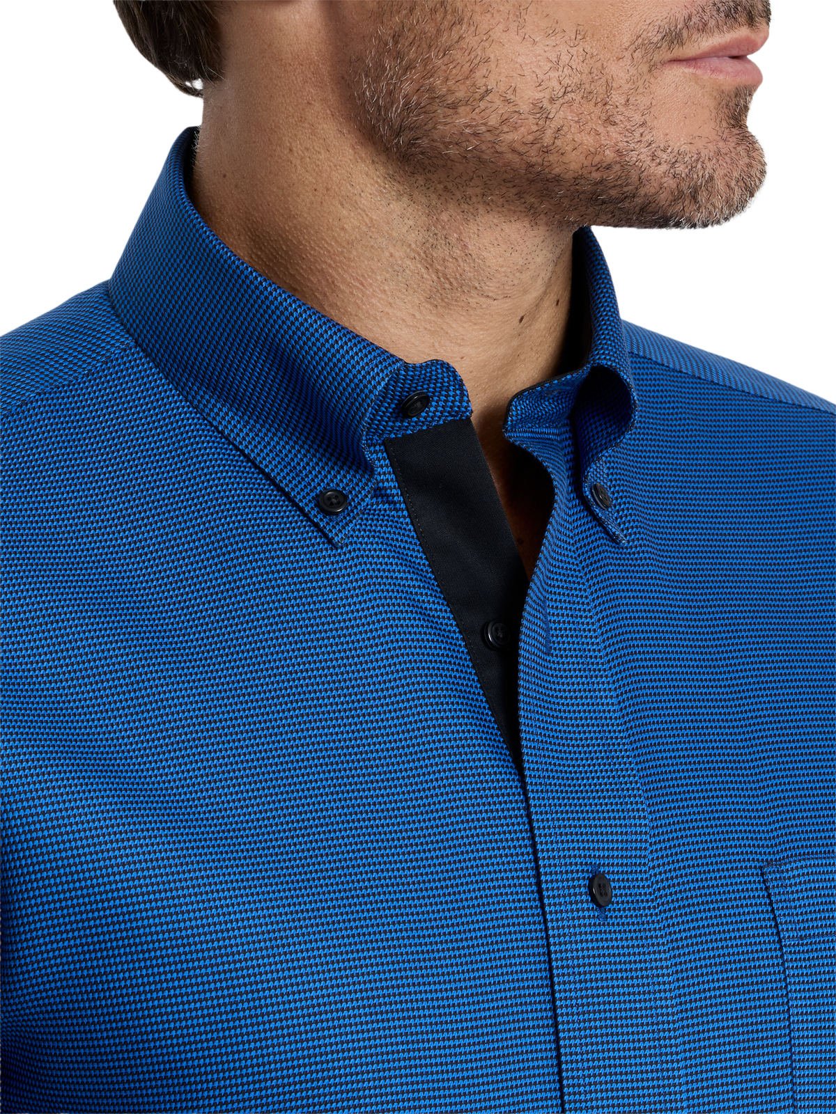 Alternate Shot of Men's cobalt  Shirts  - 2