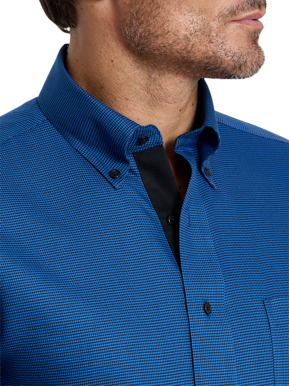Alternate Shot of Men's cobalt  Shirts  - 2