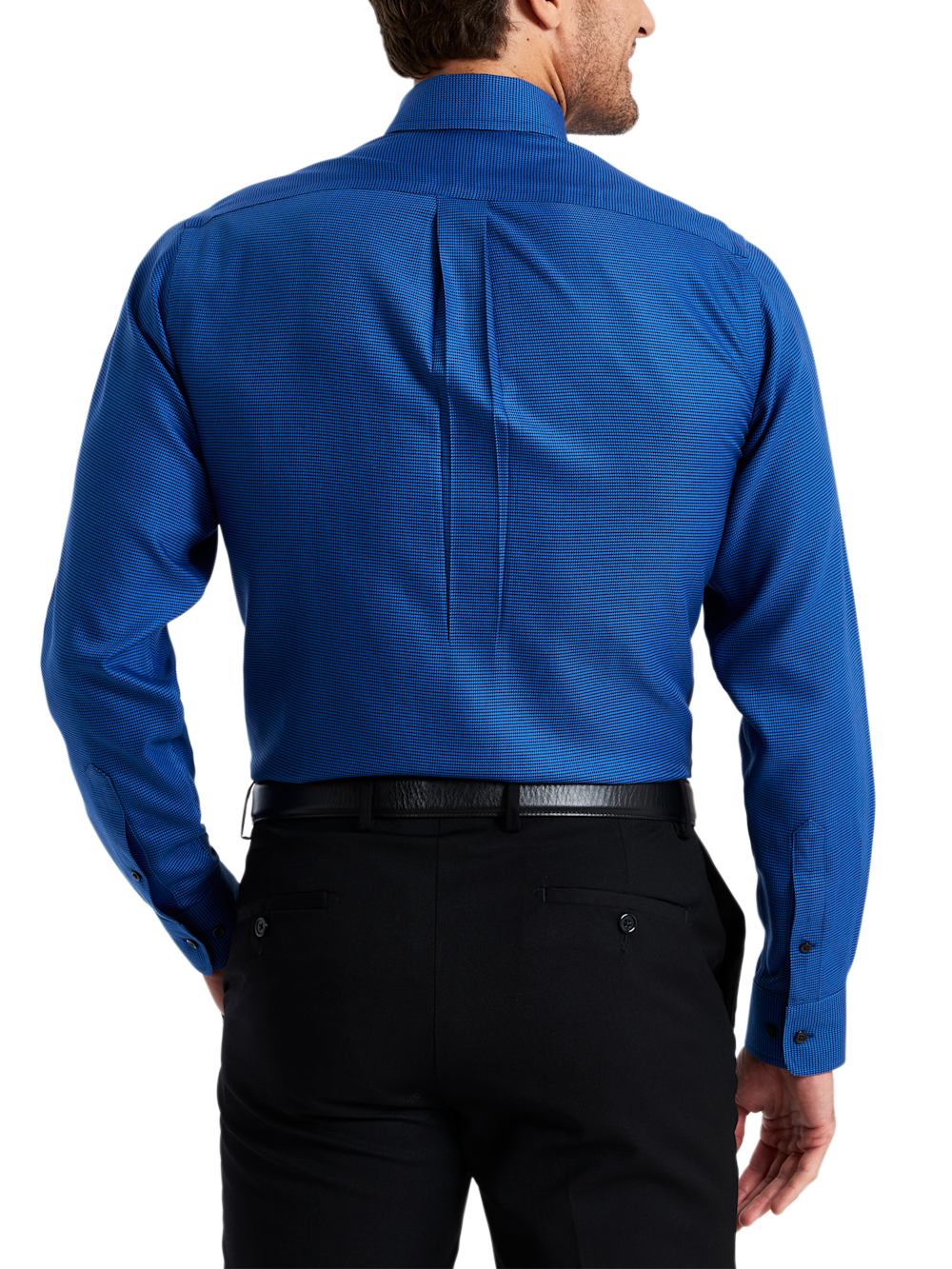 Alternate Shot of Men's cobalt  Shirts  - 4