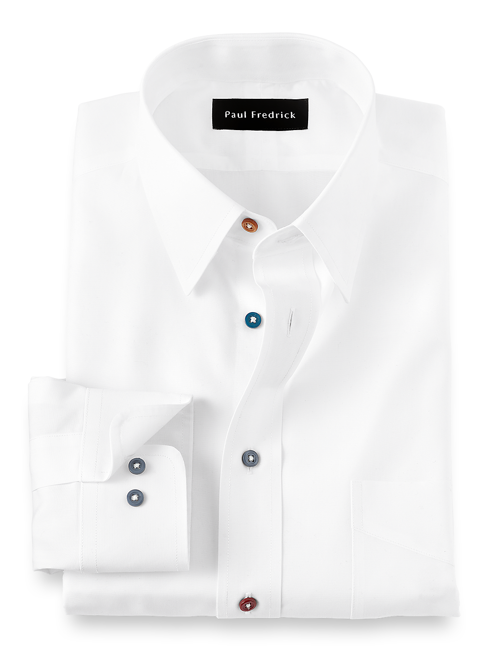 Paul Fredrick White Dress Shirt Deal Outlet (Non-Iron Cotton Solid Dress  Shirt White – Paul Fredrick)