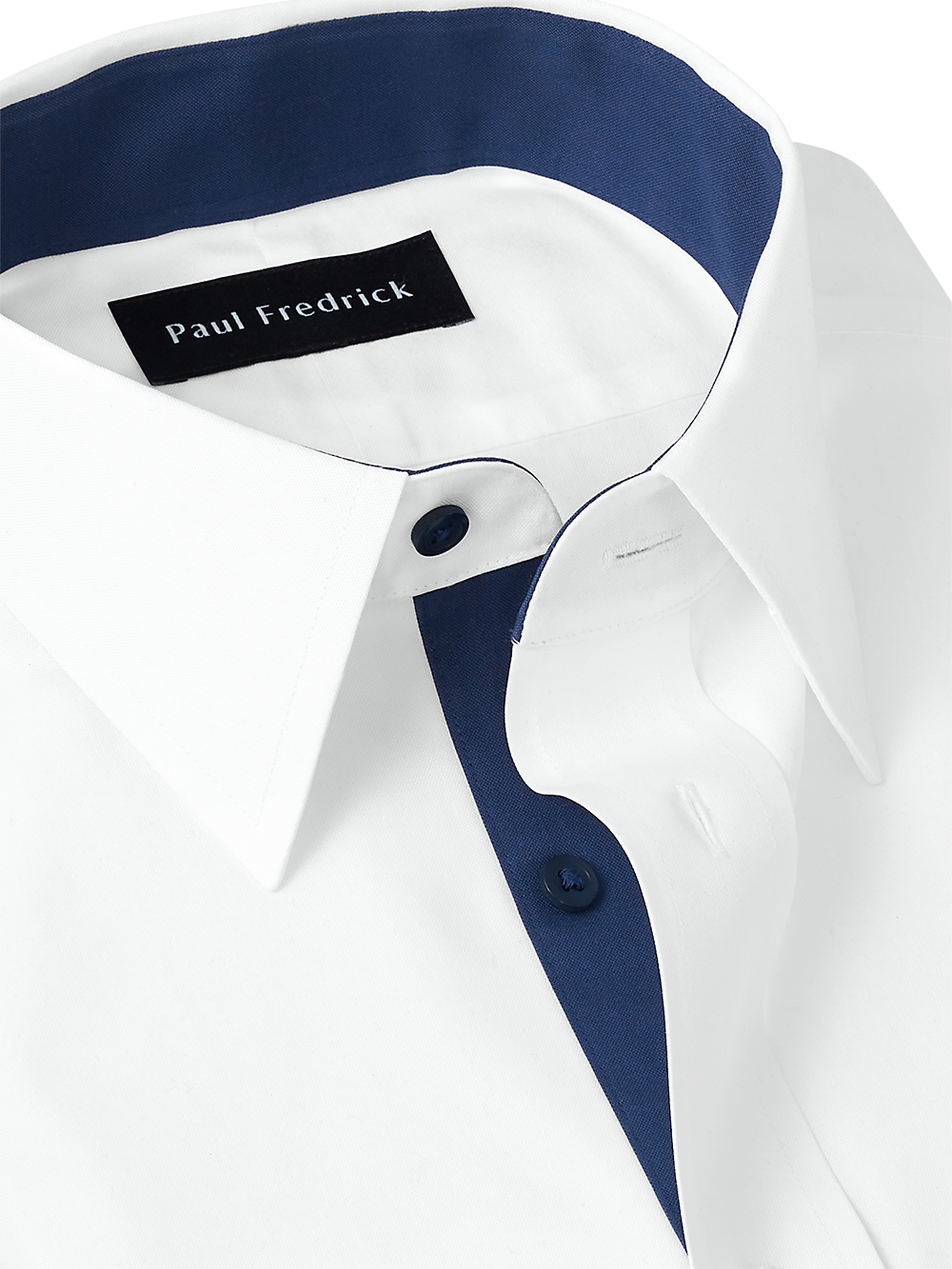 Alternate Image of Non-iron Cotton Solid Dress Shirt With Contrast Trim-2