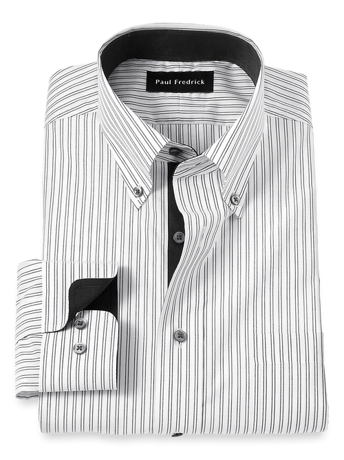トップス Cornier WORSTED WOOL STRIPE SHIRTS Super180's WORSTED WOOL STRIPE SHIRTS｜CHAMBRAY STRIPE – Cornier