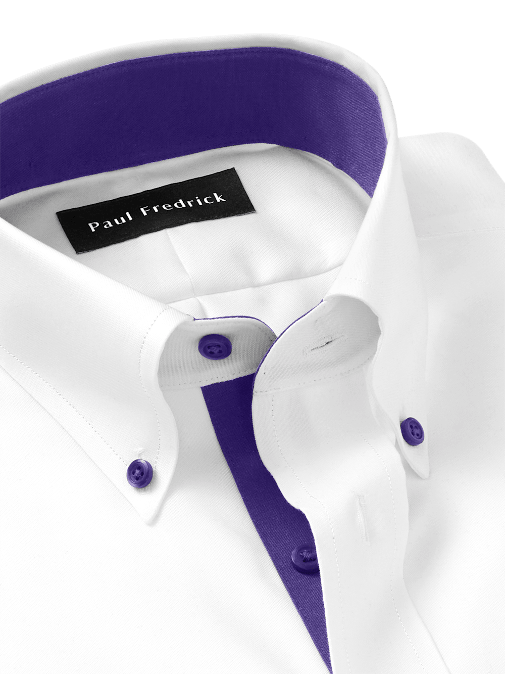 Alternate Image of Comfort Stretch Non-iron Solid Dress Shirt With Contrast Trim-6