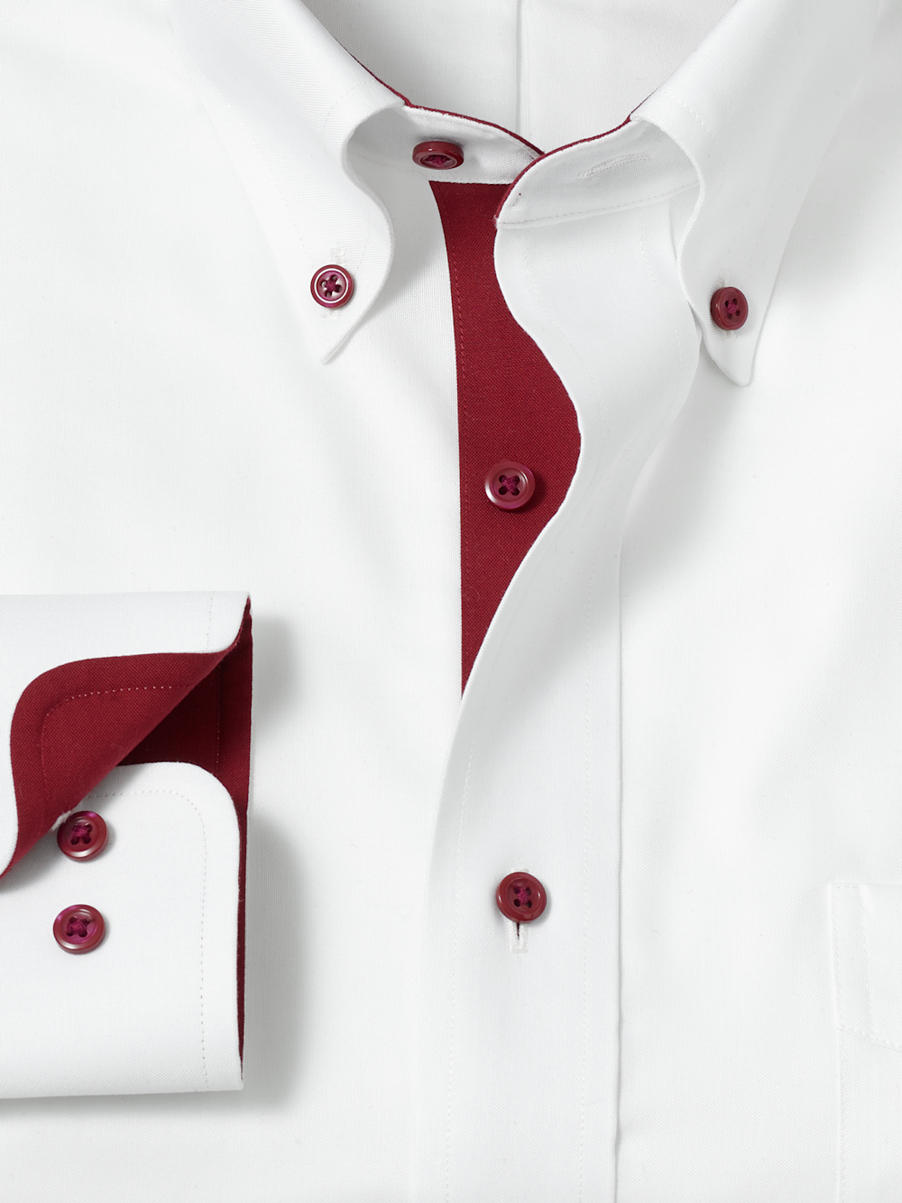 white and burgundy dress shirt White with Maroon Dress Shirts
