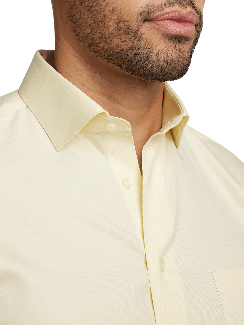 Alternate Image of Comfort Stretch Non-iron Herringbone Dress Shirt-2