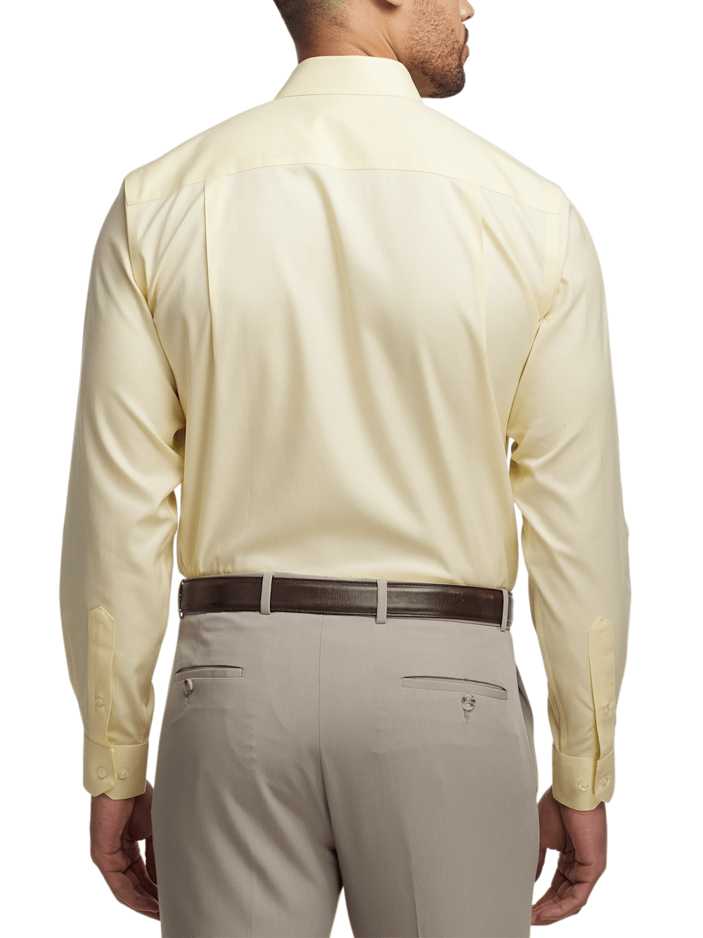 Alternate Image of Comfort Stretch Non-iron Herringbone Dress Shirt-4