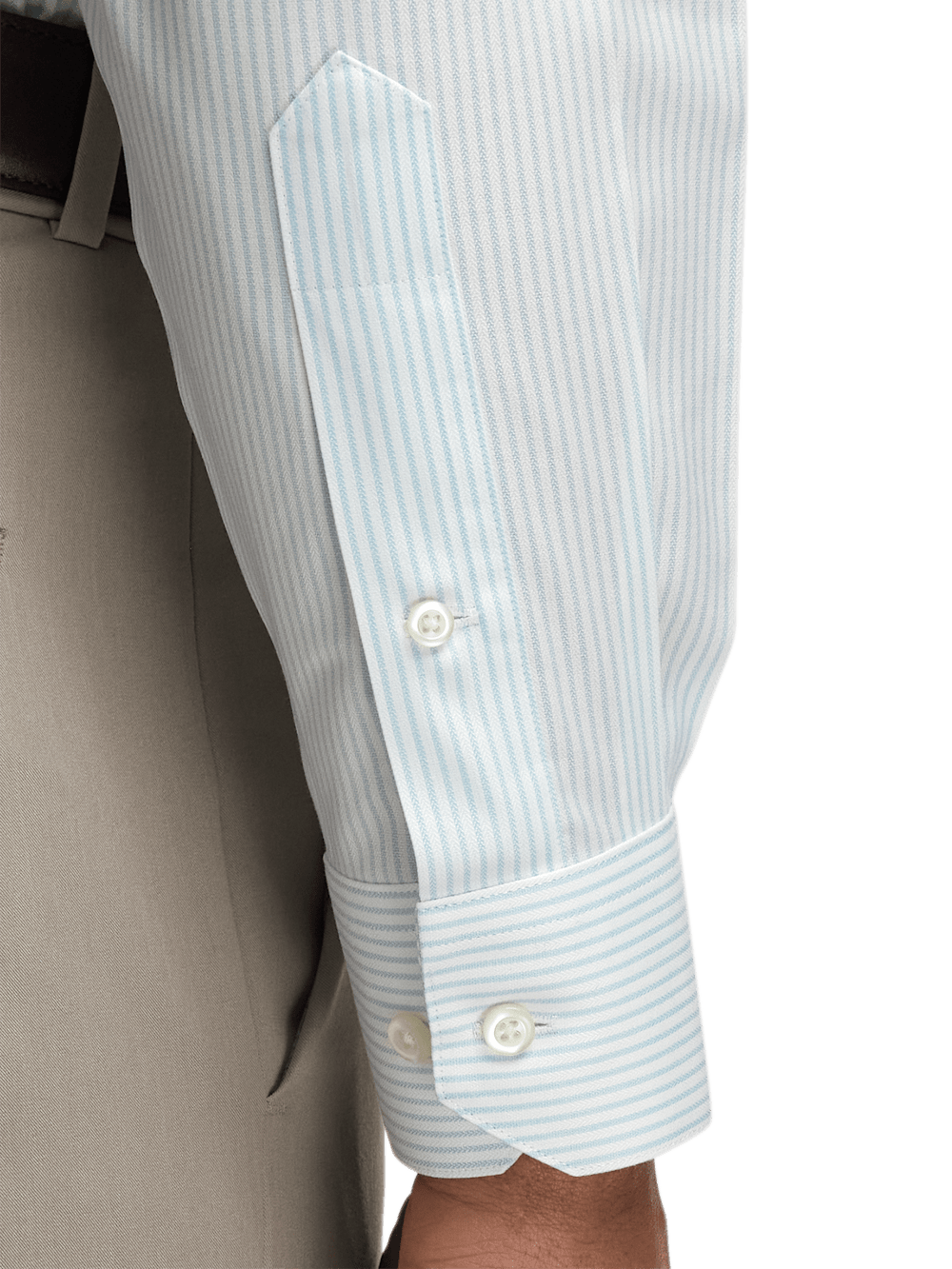 Alternate Image of Comfort Stretch Non-iron Stripe Dress Shirt-3