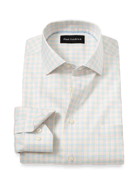 Comfort Stretch Non-Iron Check Dress Shirt - Multi