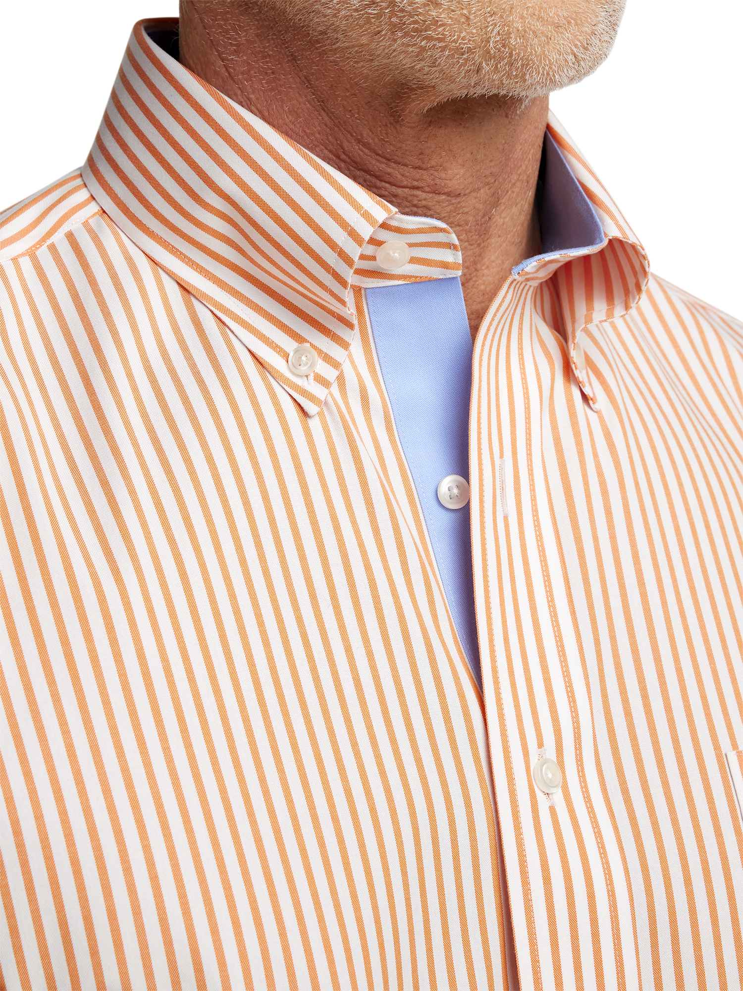 mens orange striped dress shirt Satin Orange and Black Stripe Dress Shirt