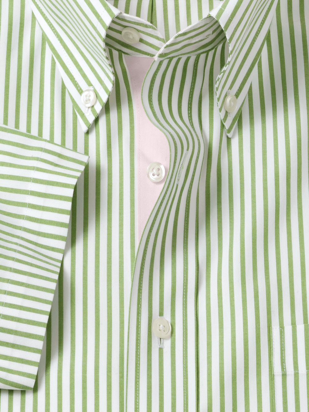Alternate Image of Comfort Stretch Non-iron Stripe Dress Shirt With Contrast Trim-5