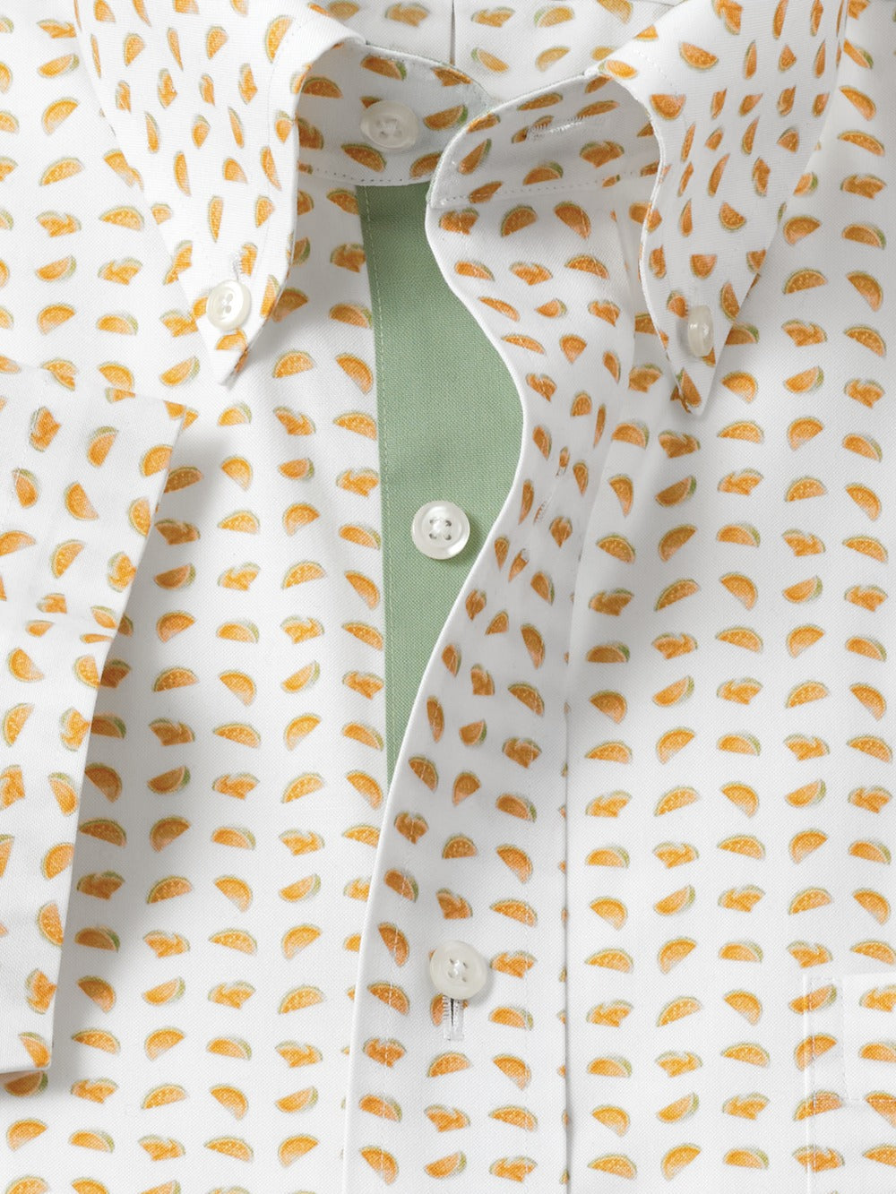 S/f Comfort Stretch Non-iron Novelty Button Down Collar Short Sleeve