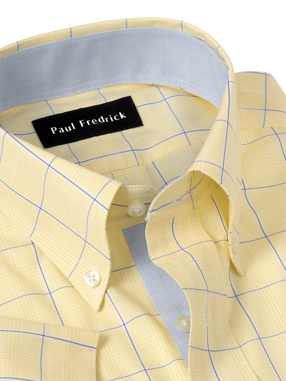 C/f Comfort Stretch Non-iron Check Button Down Collar Short Sleeve