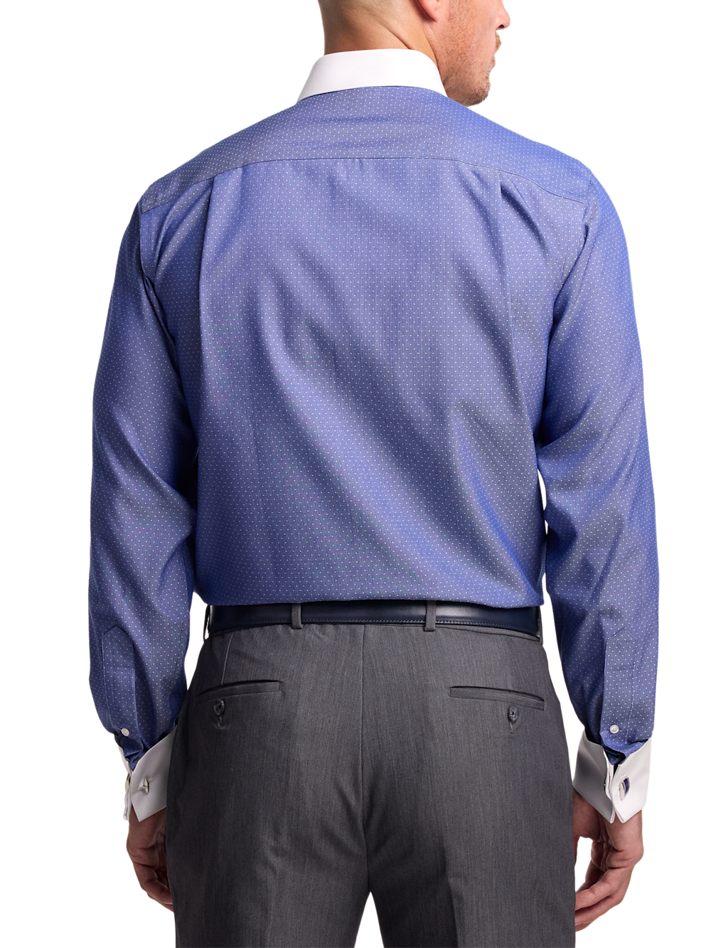 Alternate Image of Non-iron Cotton Dot Dress Shirt-4