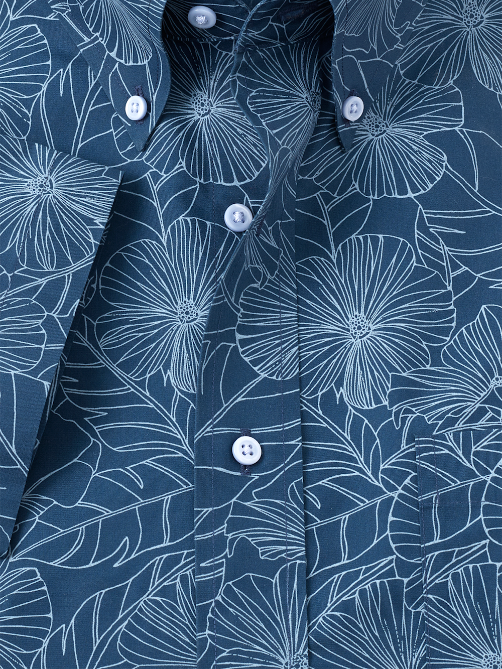 Alternate Image of Non-iron Cotton Floral Dress Shirt-5