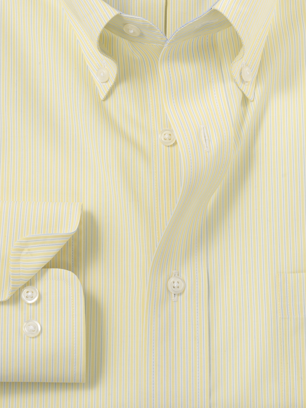 Alternate Image of Non-iron Cotton Stripe Dress Shirt With Contrast Trim-5