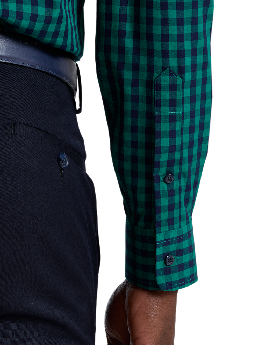 Alternate Shot of Men's green  Shirts  - 3