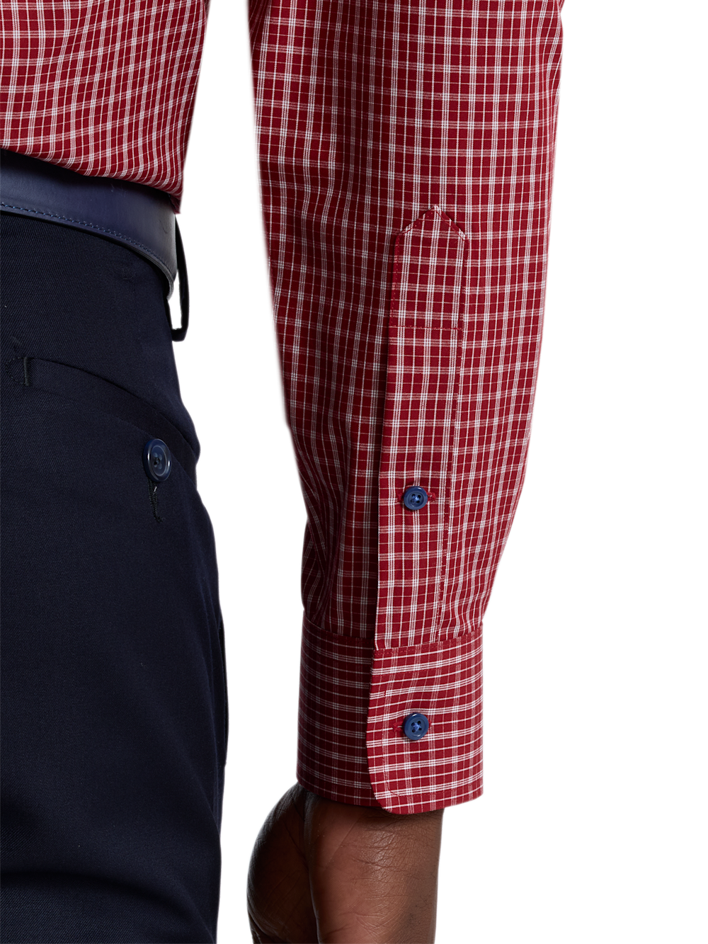 Alternate Shot of Men's red  Shirts  - 3