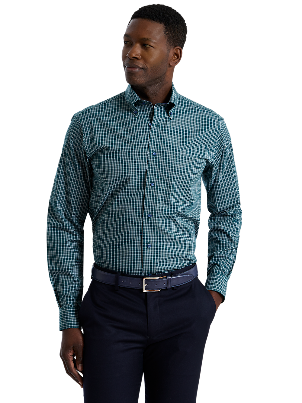 Alternate Shot of Men's green  Shirts  - 1