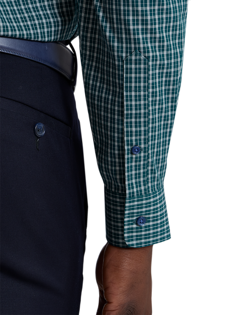 Alternate Shot of Men's green  Shirts  - 3