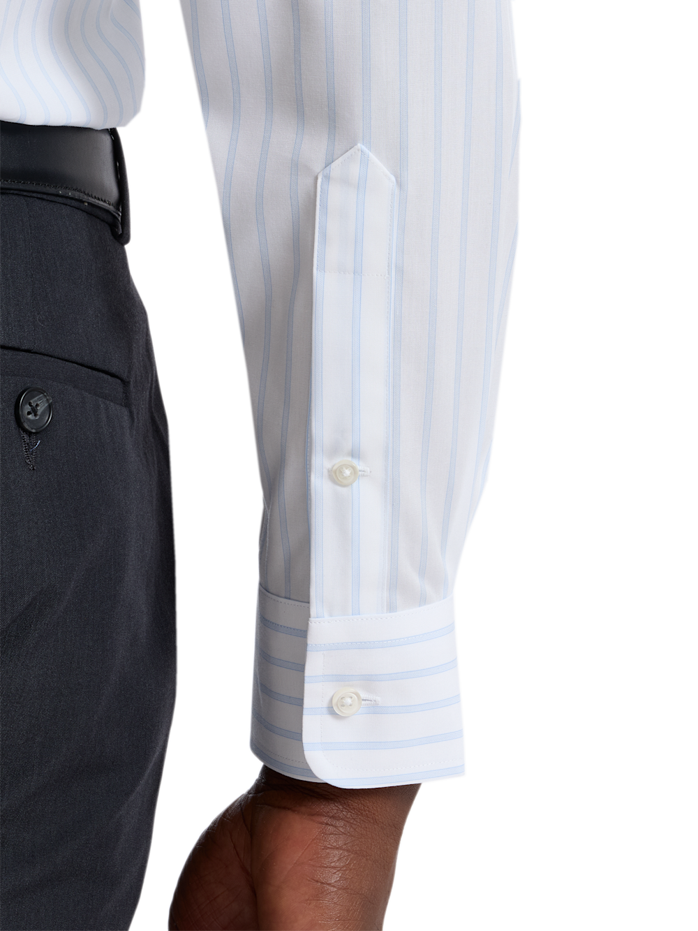 Alternate Shot of Men's blue  Shirts  - 3