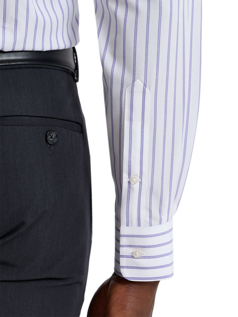 Alternate Shot of Men's purple  Shirts  - 3