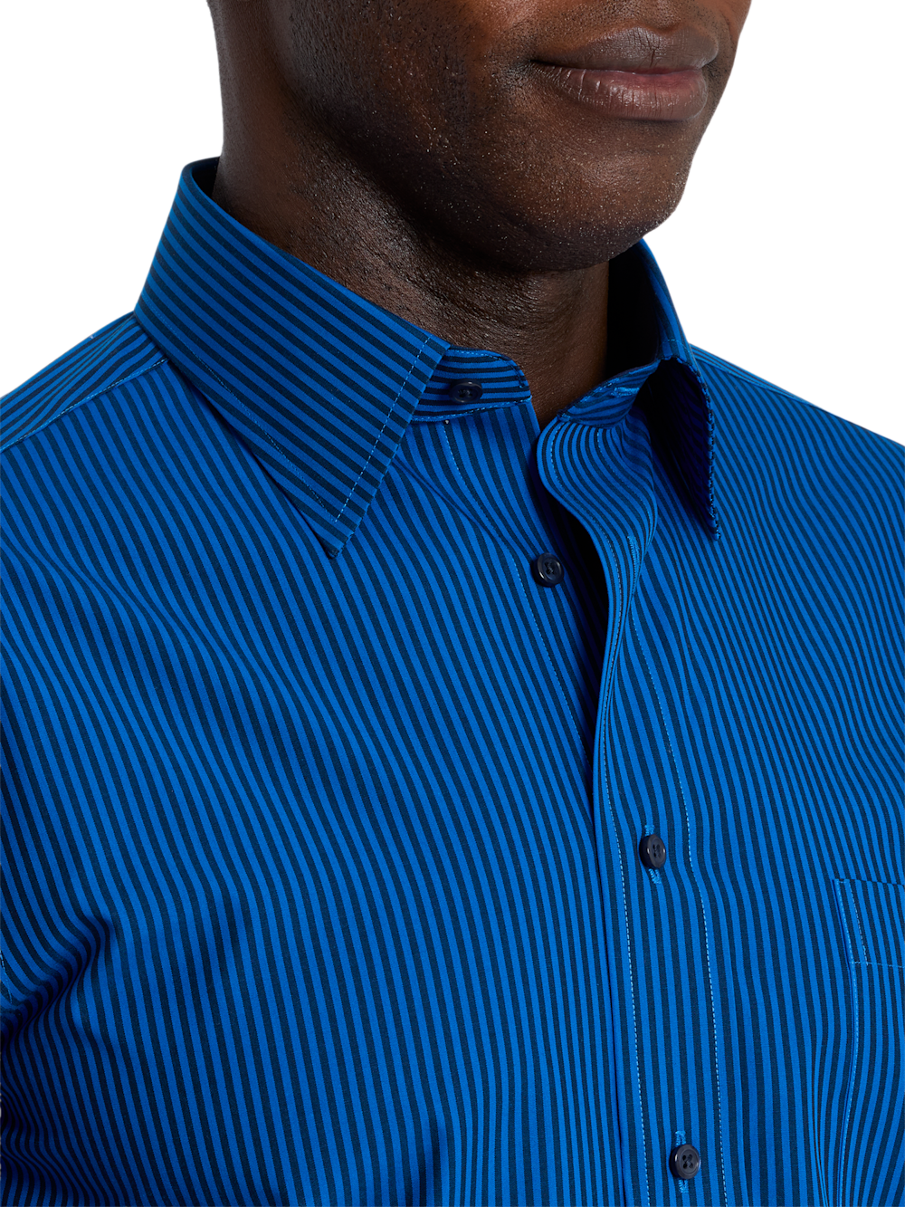 Alternate Shot of Men's blue  Shirts  - 2