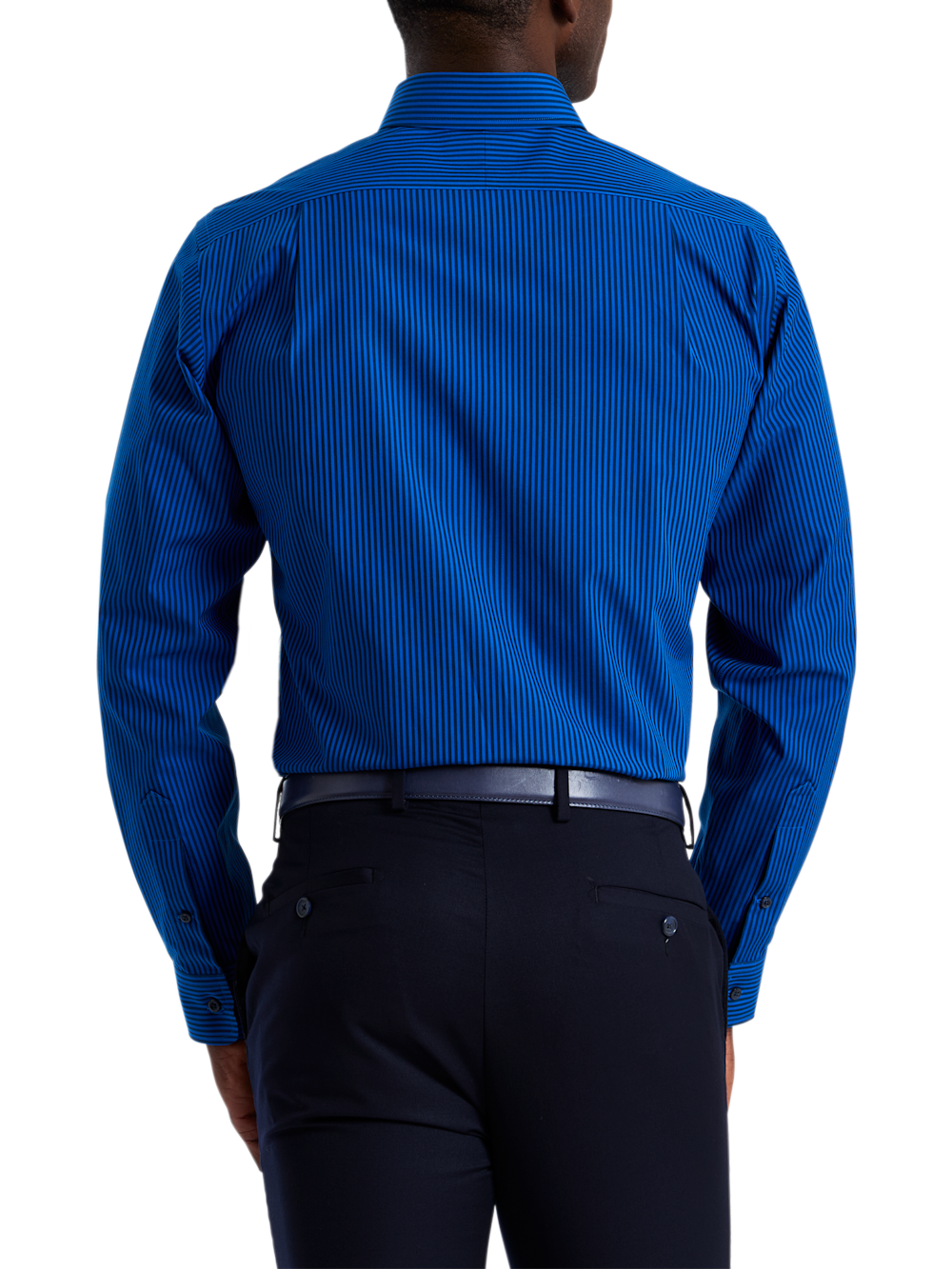 Alternate Shot of Men's blue  Shirts  - 4