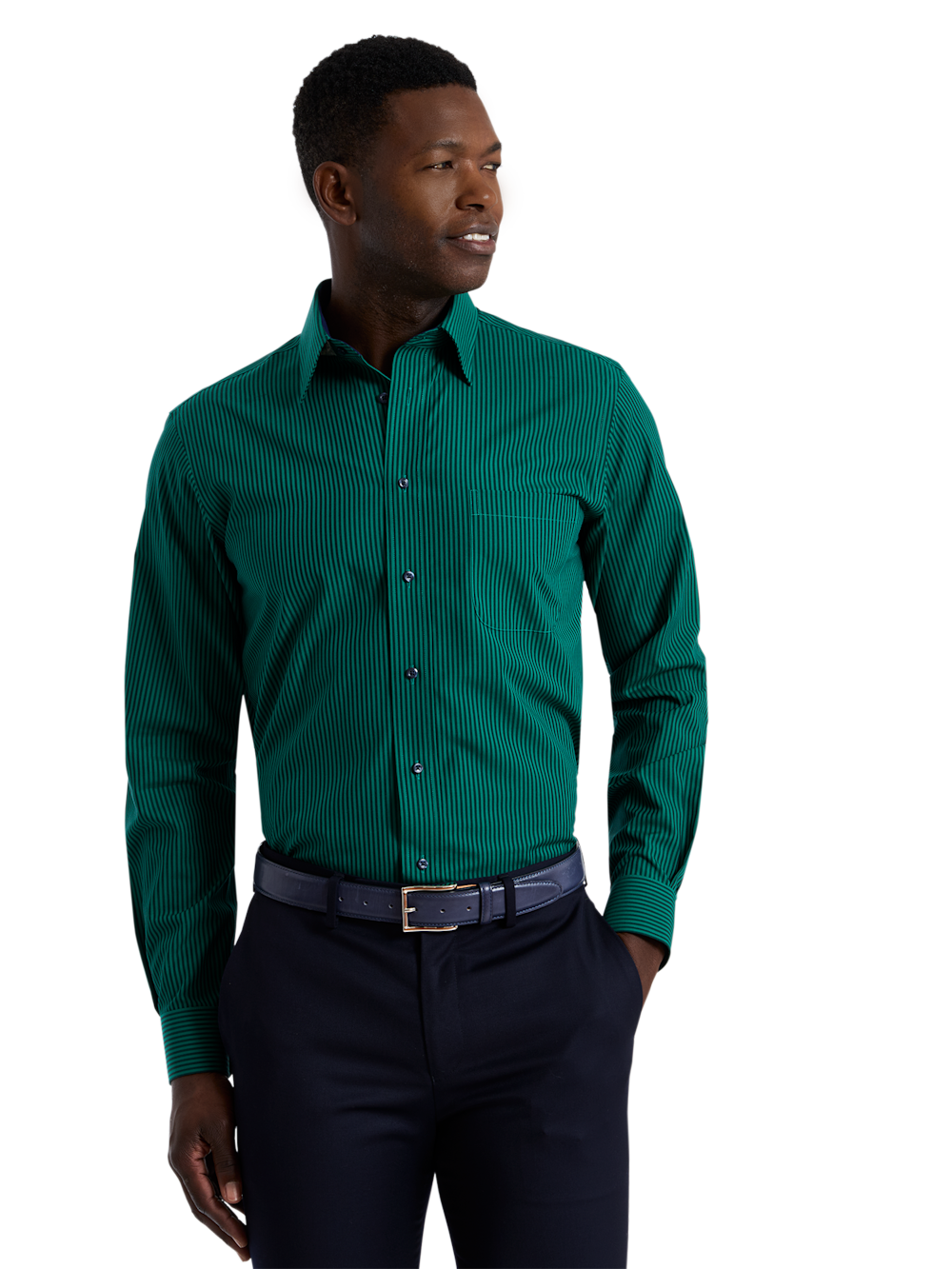 Alternate Shot of Men's green  Shirts  - 1