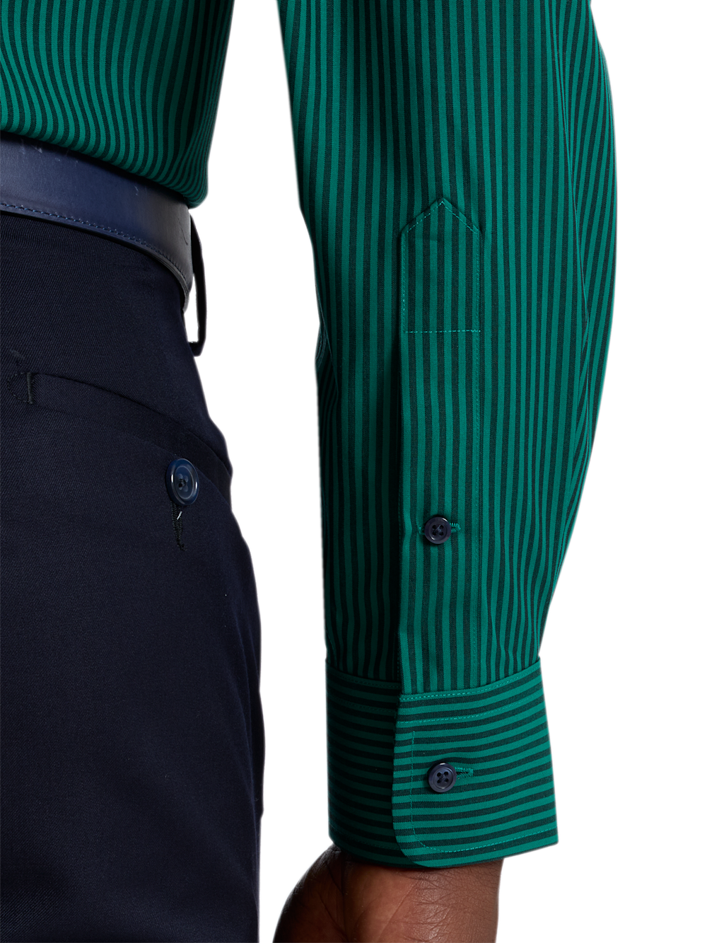 Alternate Shot of Men's green  Shirts  - 3