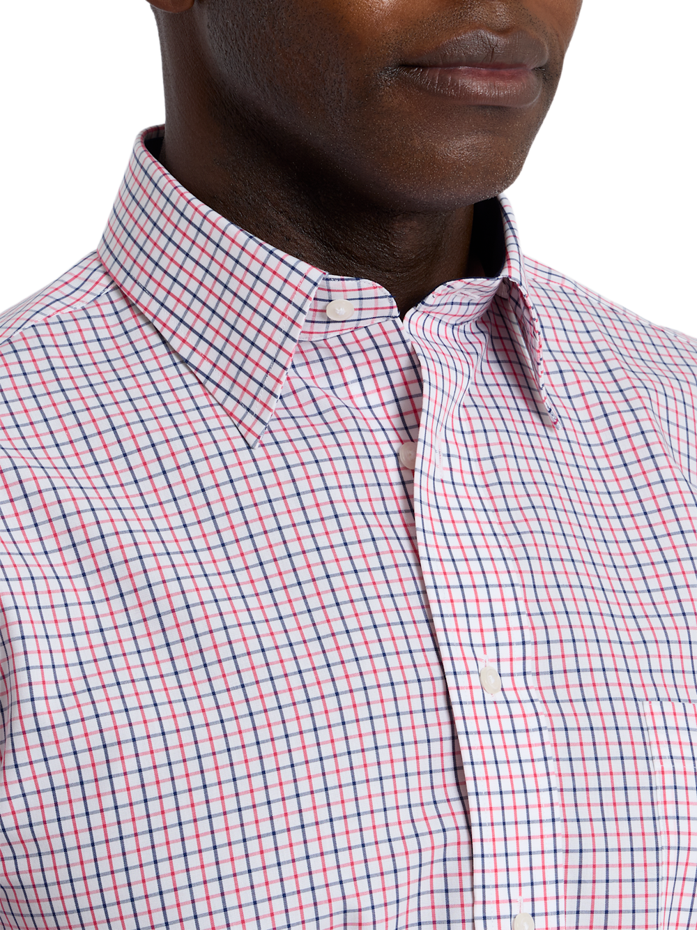 Alternate Shot of Men's white/pink  Shirts  - 2