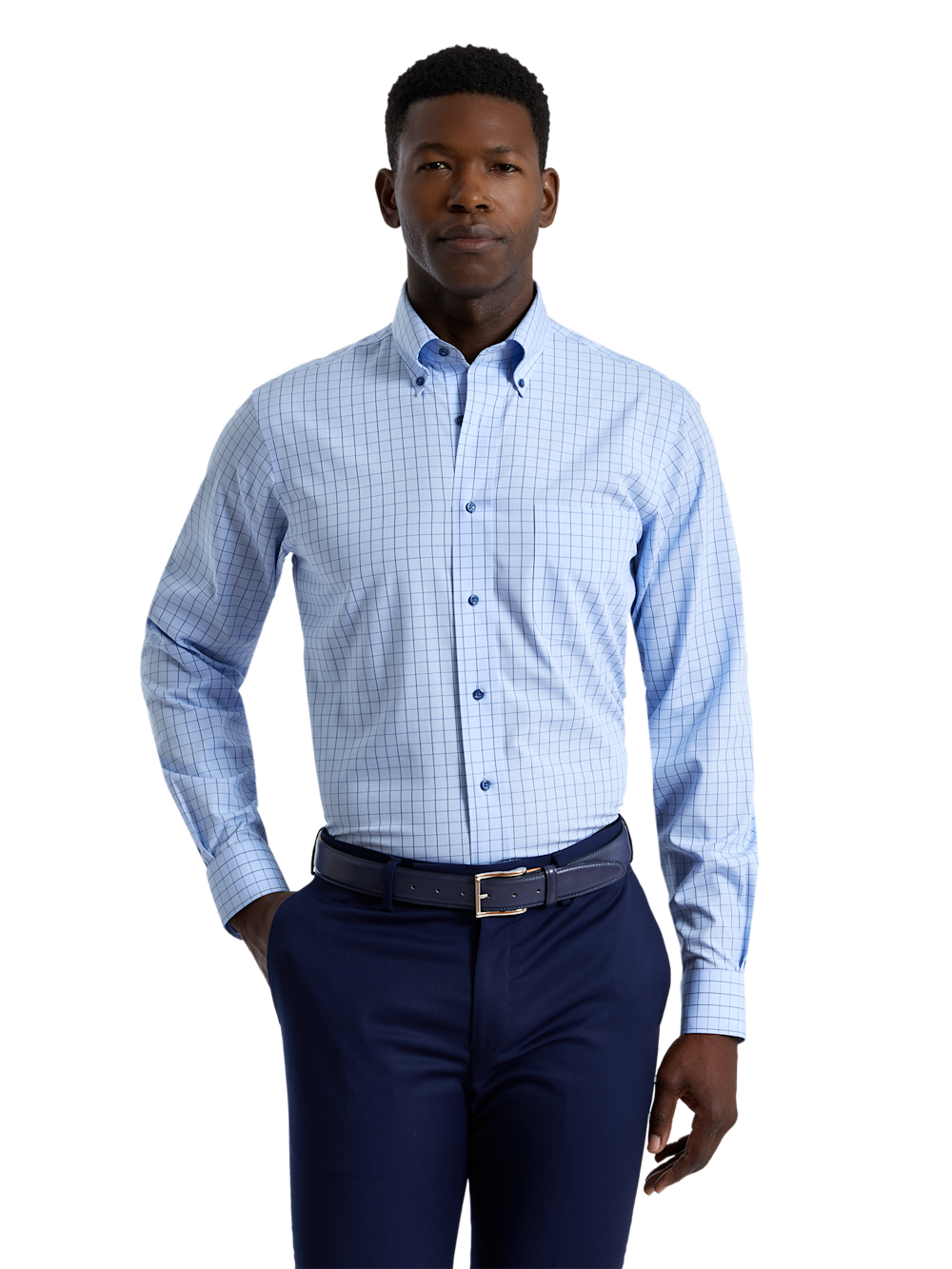 Alternate Shot of Men's blue  Shirts 