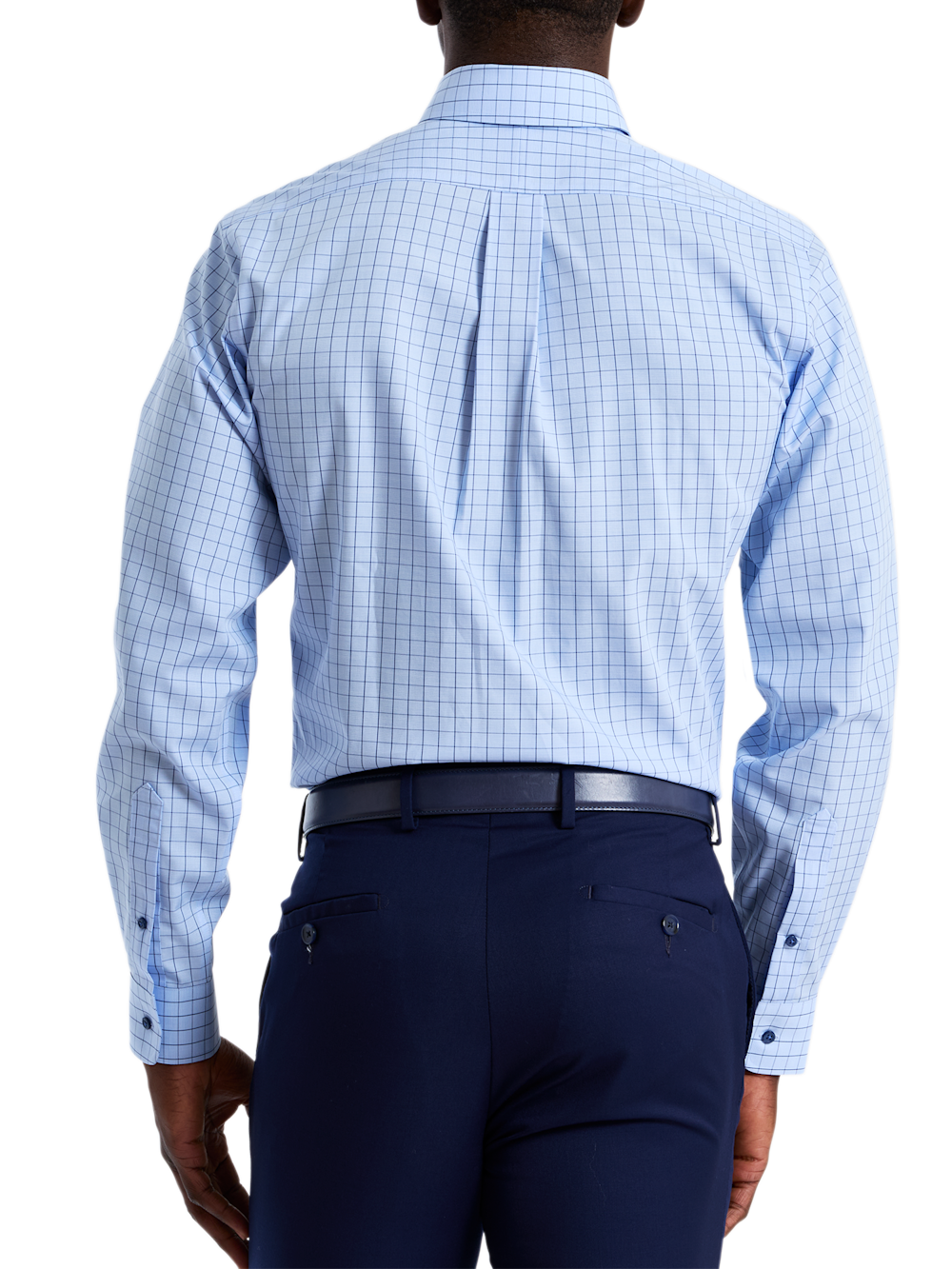 Alternate Shot of Men's blue  Shirts  - 4