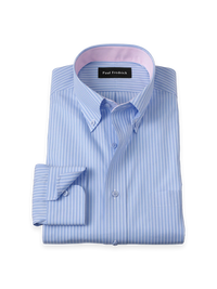 Bengal Stripe Dress Shirt - Turquoise