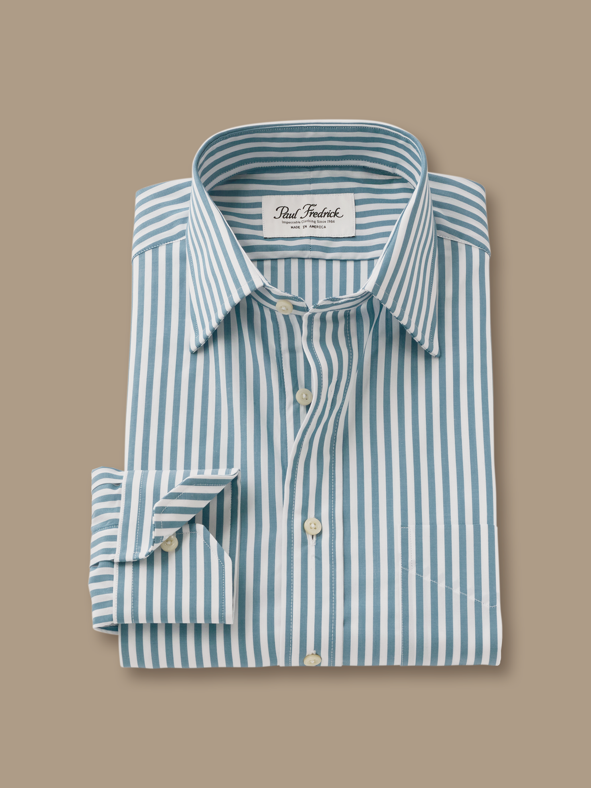 Alternate Shot of Men's turquoise  Shirts  - 4