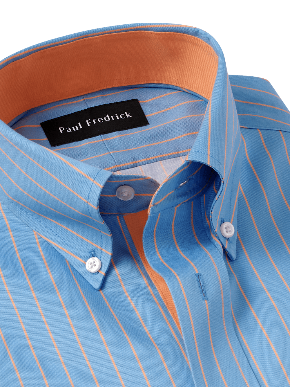 blue and orange dress shirt Women's Catch the Vibe Light Blue & Orange Color Block Short Sleeve Shirt | Size: S