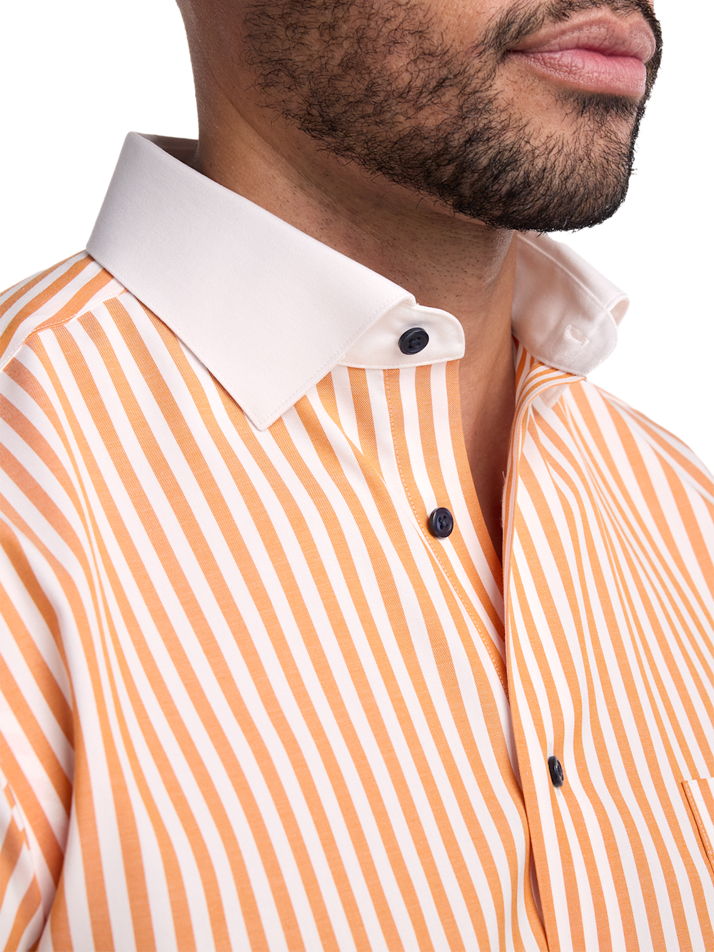 Alternate Image of Comfort Stretch Non-iron Stripe Dress Shirt-2