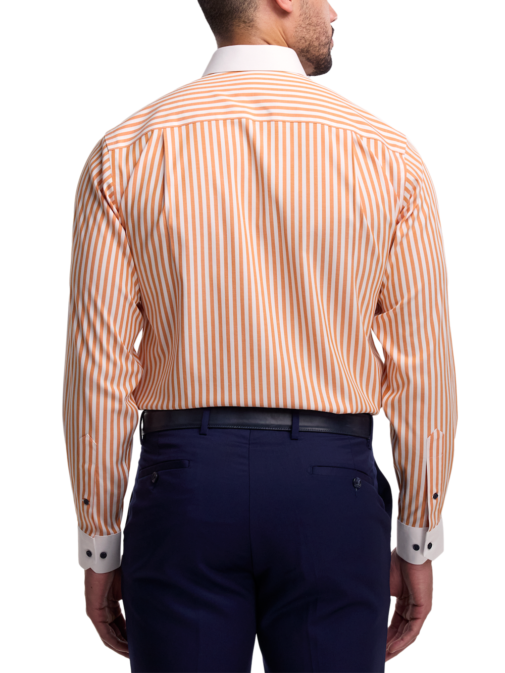 Alternate Image of Comfort Stretch Non-iron Stripe Dress Shirt-4
