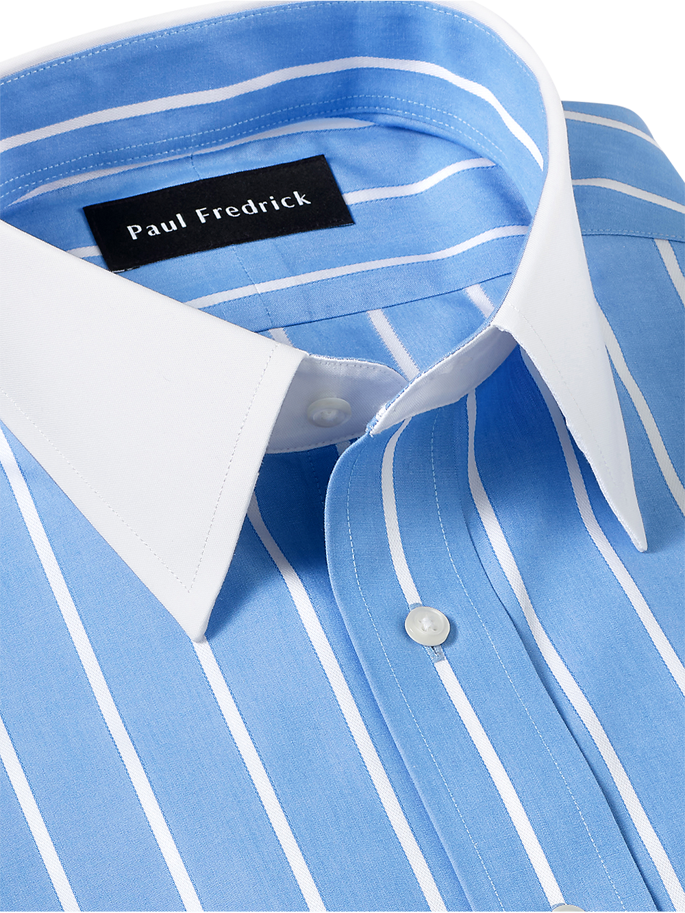 Alternate Image of Non-iron Cotton Stripe Dress Shirt-3